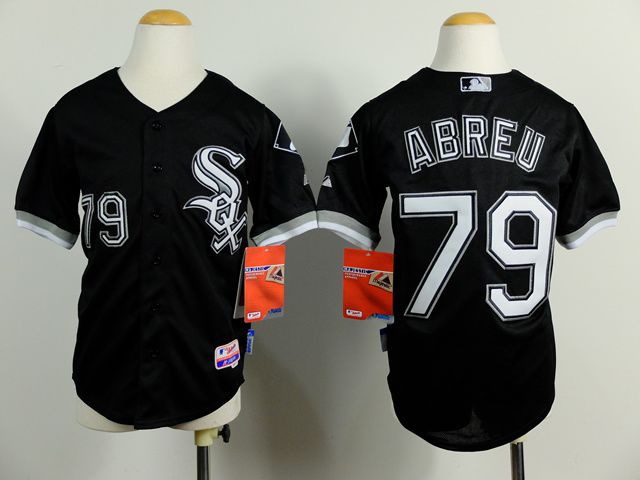 Youth Chicago White Sox #79 Abreu Black MLB Jerseys->youth mlb jersey->Youth Jersey